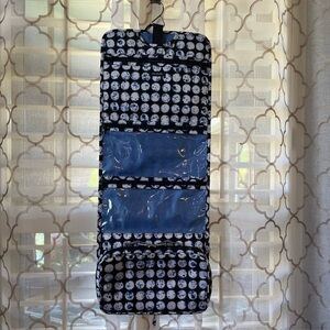 Vera Bradley Hanging Travel Organizer Toiletry Bag 4 Compartments Metal Hanger